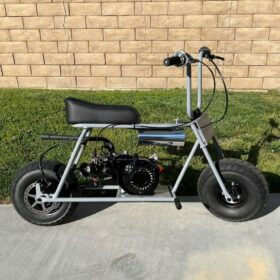 White Skinny Mini Bike 